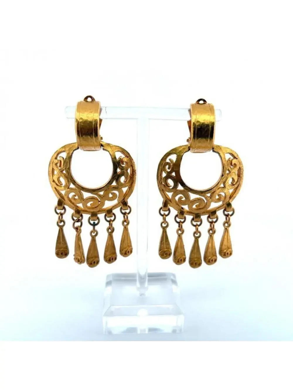 Chanel Cc Logo Clip-On Earrings Metal #247073C11B
